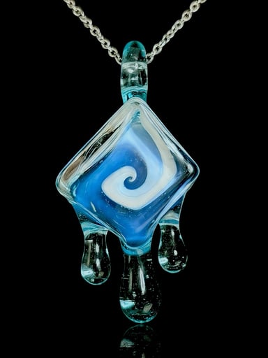 Preview pic of Chaka Glass Ice Cube Pendant