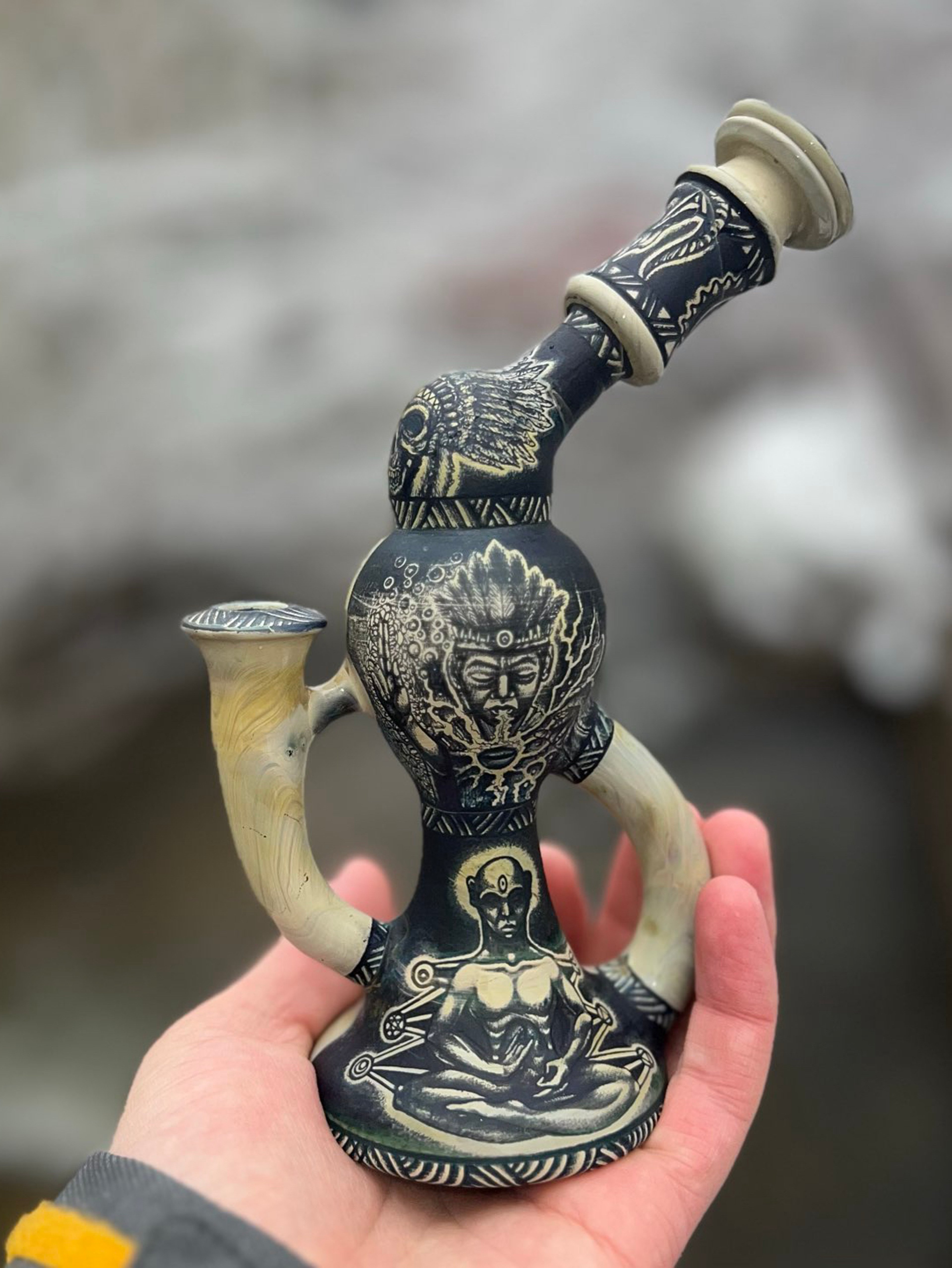 Preview pic of Sonnumberfour and stemui 1 of 1 carved natilus