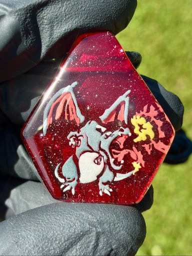 Preview pic of Pokemon Red Shiny Charizard pendant