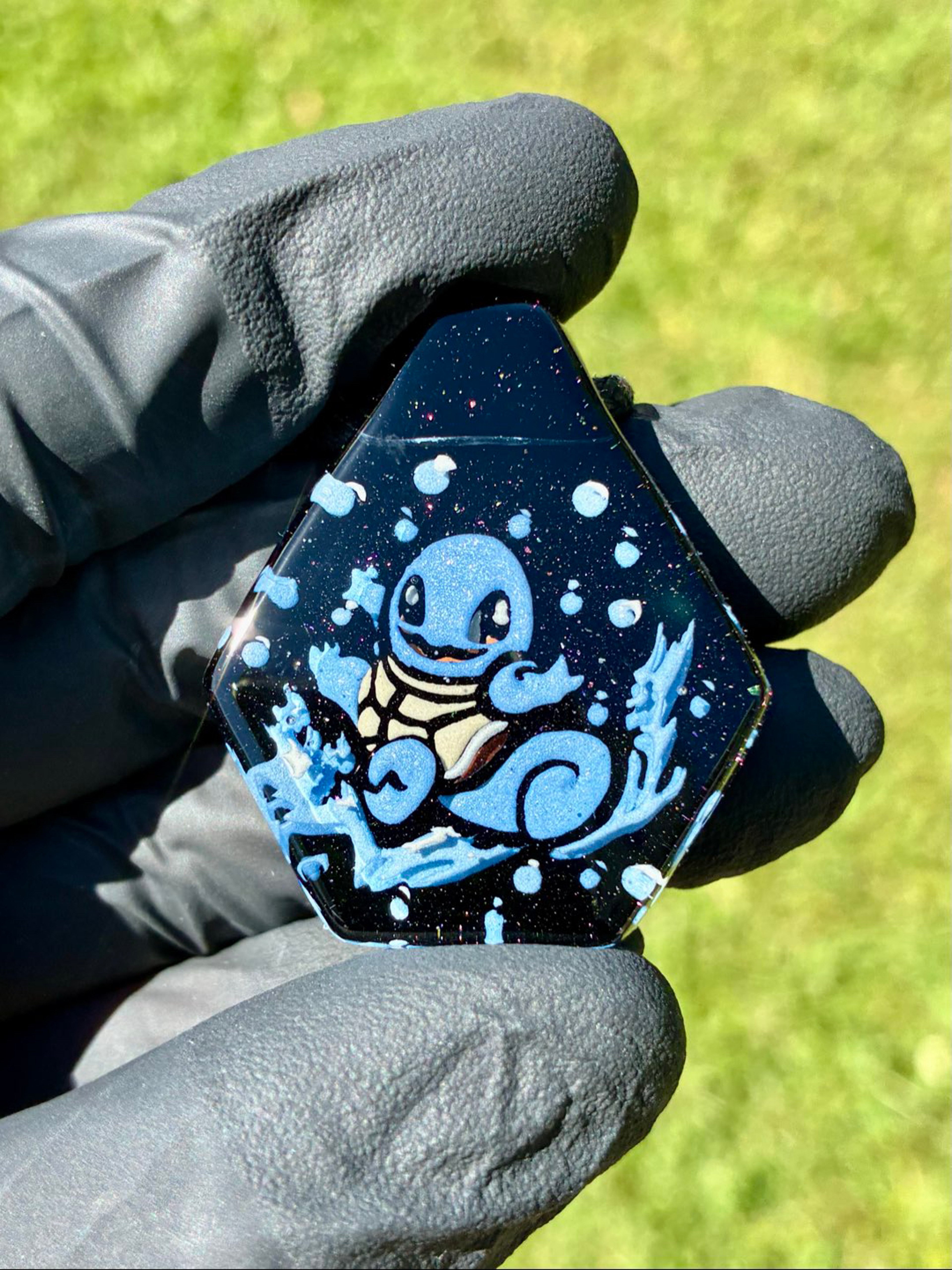 Pokeom Squirtle pendant black image 0