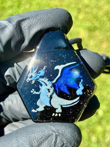 Preview pic of Pokemon Mega Charizard X pendant