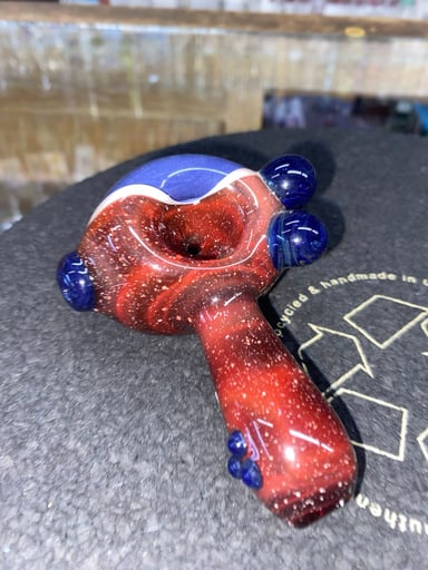 Preview pic of Red Space Spoon By Ross Glass