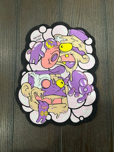 Preview pic of Rare Double-sided SpongeBob Under The Sea Moodmat (LE:40/50)