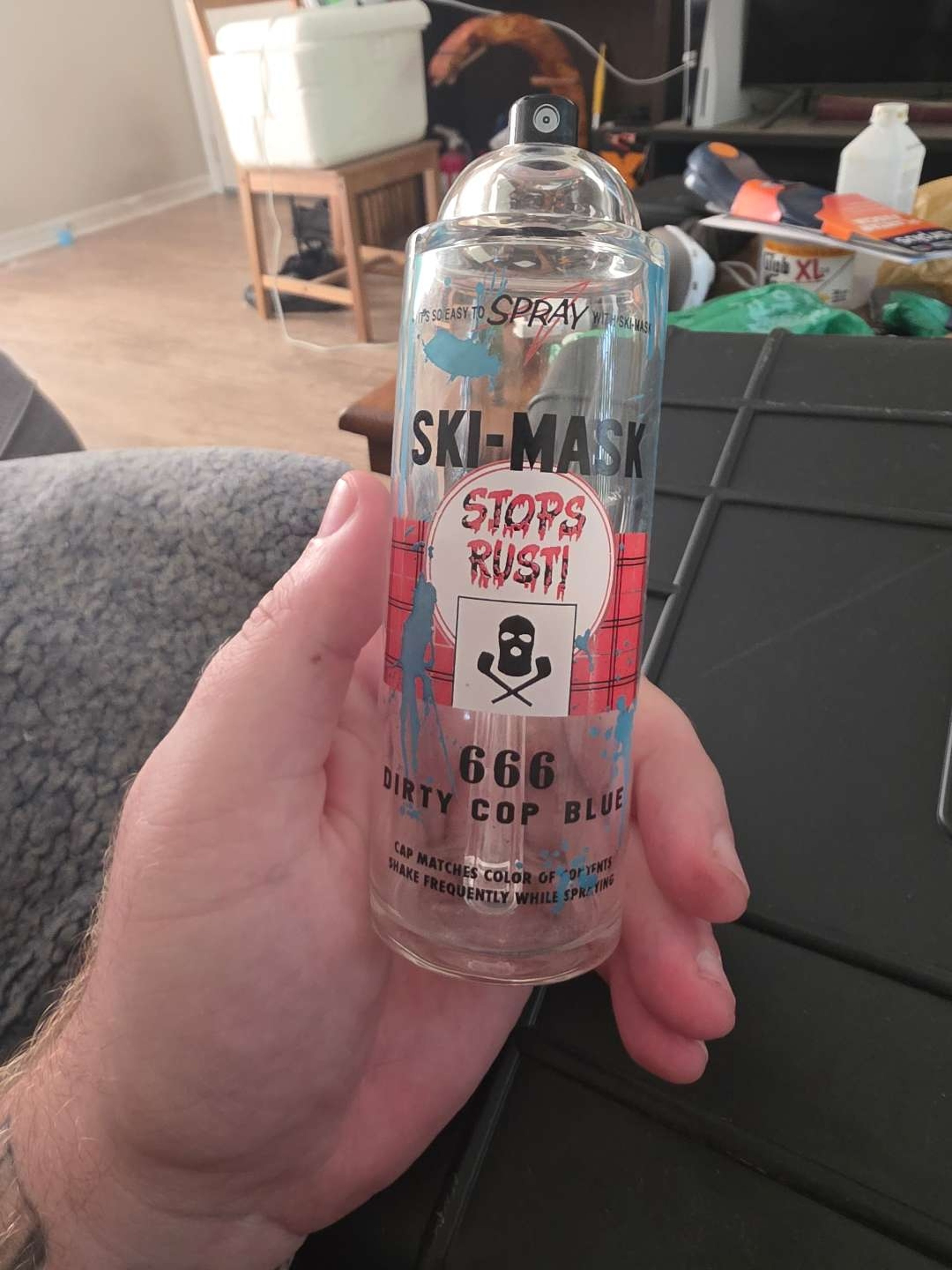 Preview pic of Skimask spray can (dirty cop blue