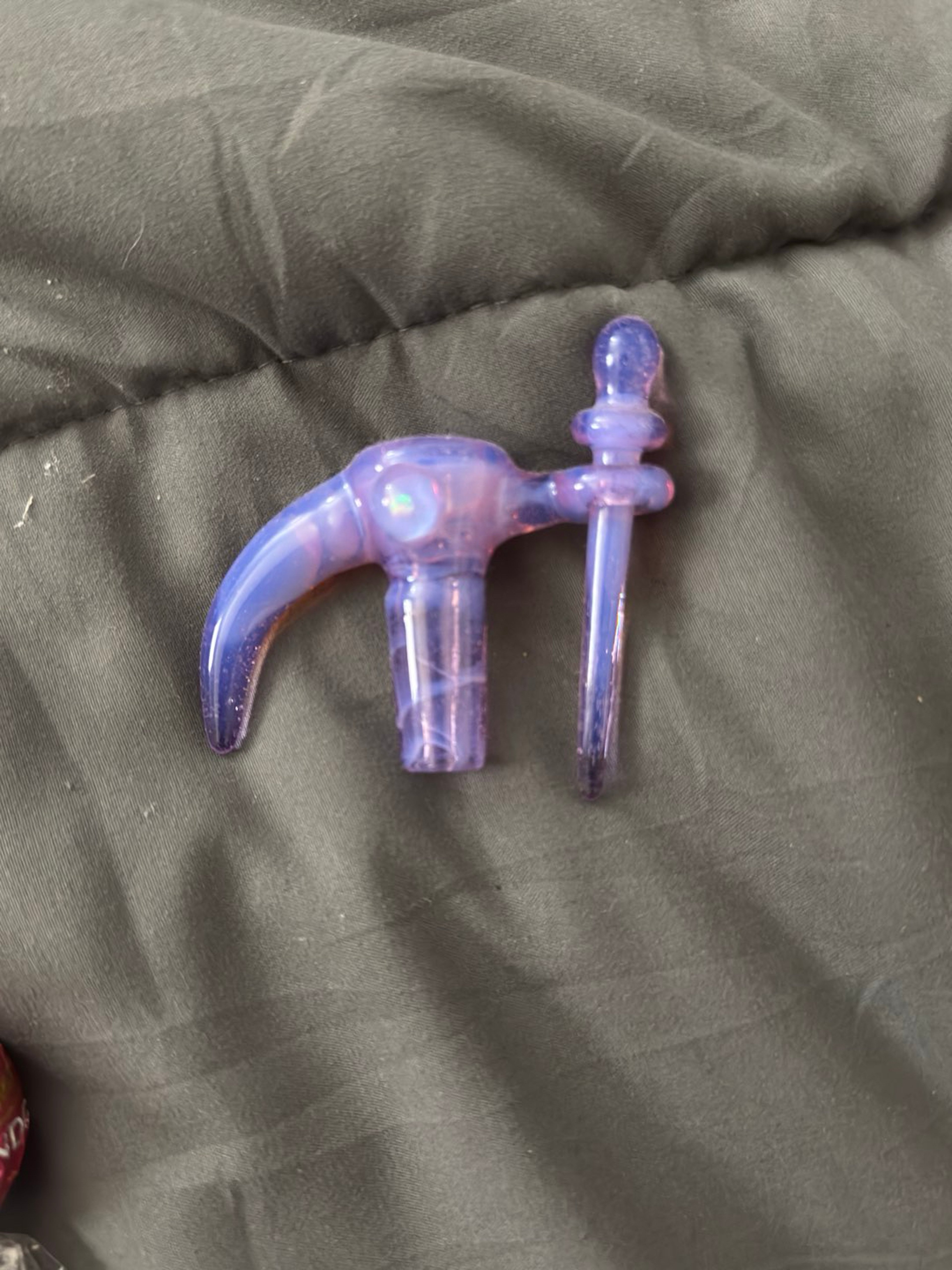 Preview pic of Updog Glass 14mm Pink Slyme Fully Worked Slide & Poker! Brand New! Trusted Seller!