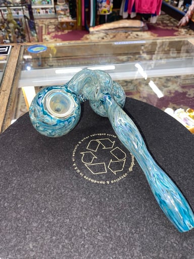 Preview pic of Old School Blue Side Car Bubbler