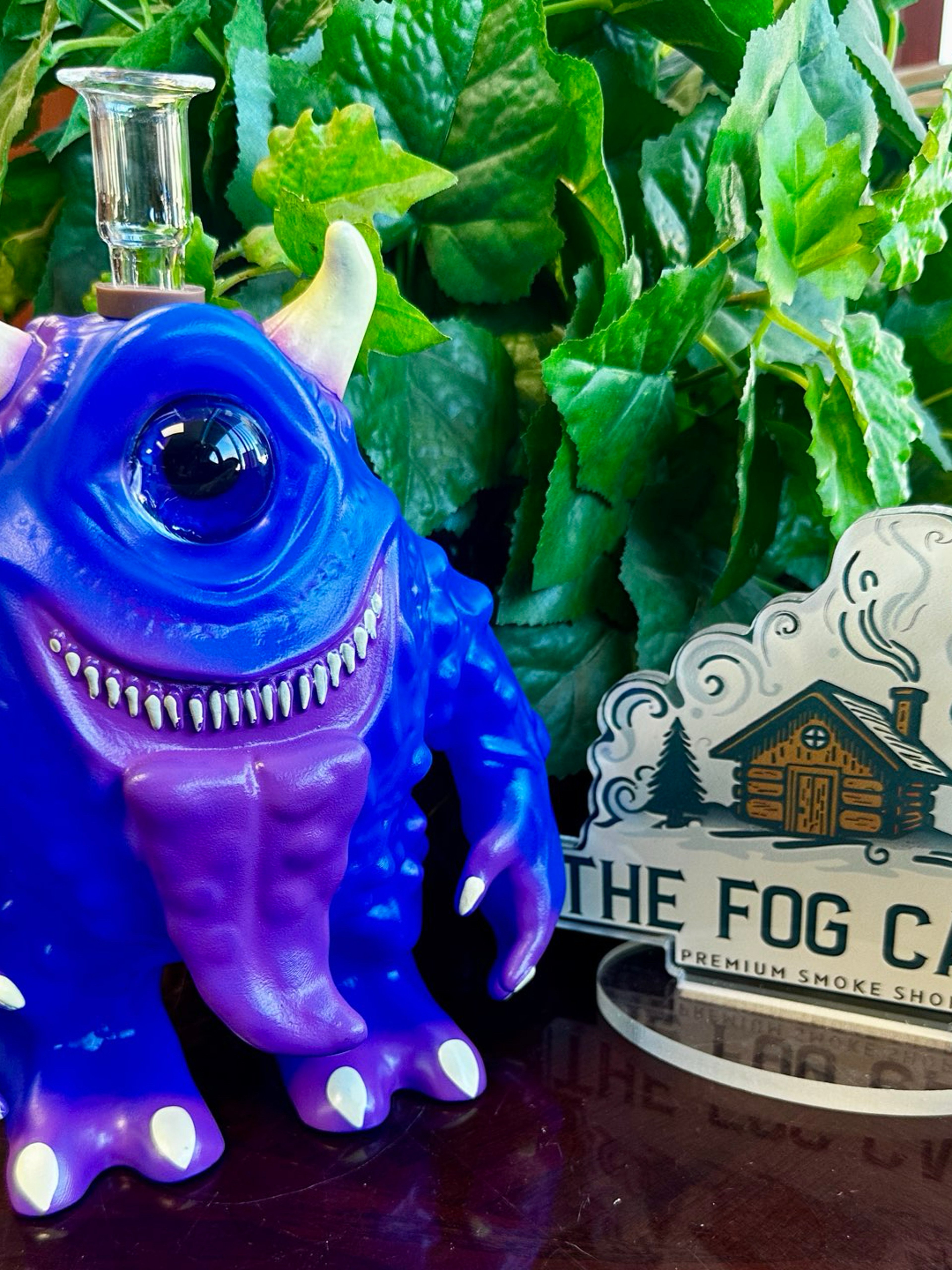 One Eyed Blue Monster Bong image 0