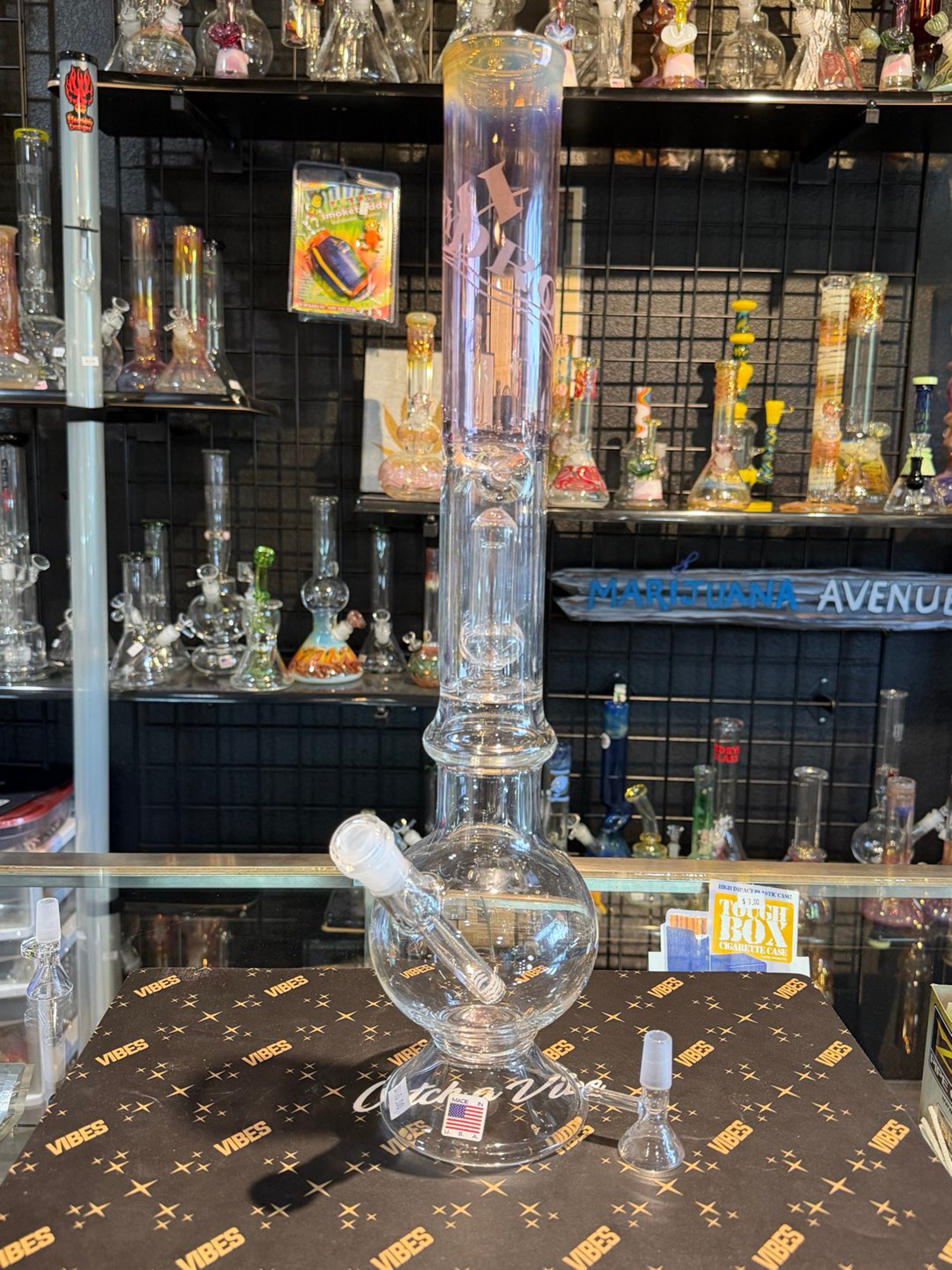 Preview pic of Hydros Glass Fumed Bubble Beaker