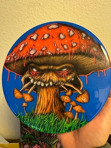 Preview pic of 8” handpainted/airbrushed on wood