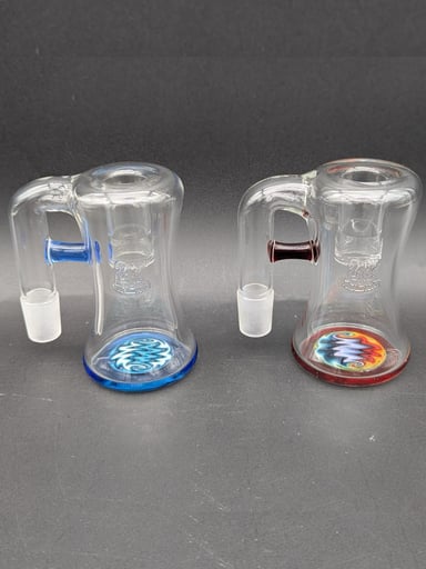 Preview pic of 2K GLASS 18MM DRY ASH CATCHERS 90 DEGREES
