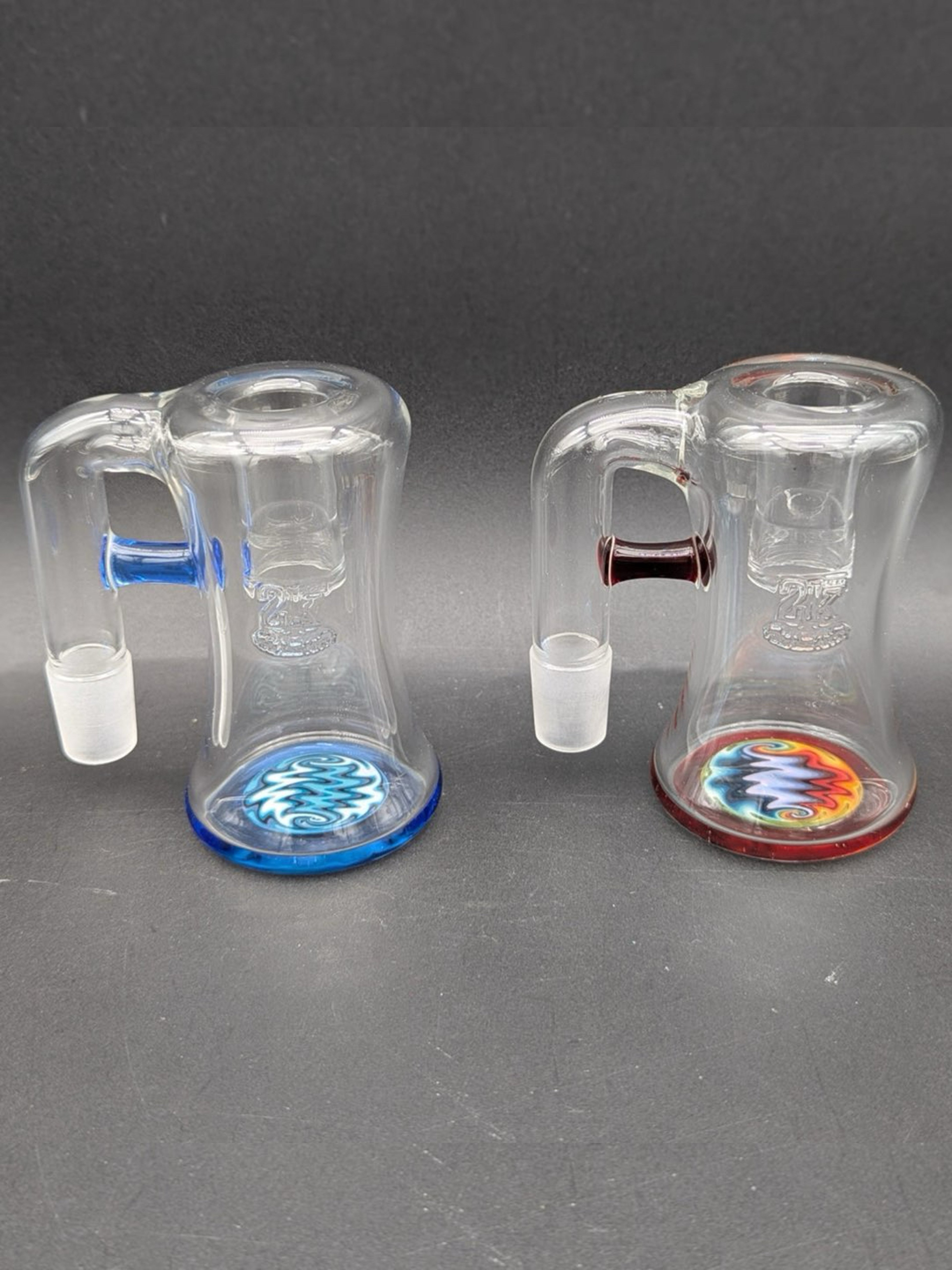 Preview pic of 2K GLASS 18MM DRY ASH CATCHERS 90 DEGREES