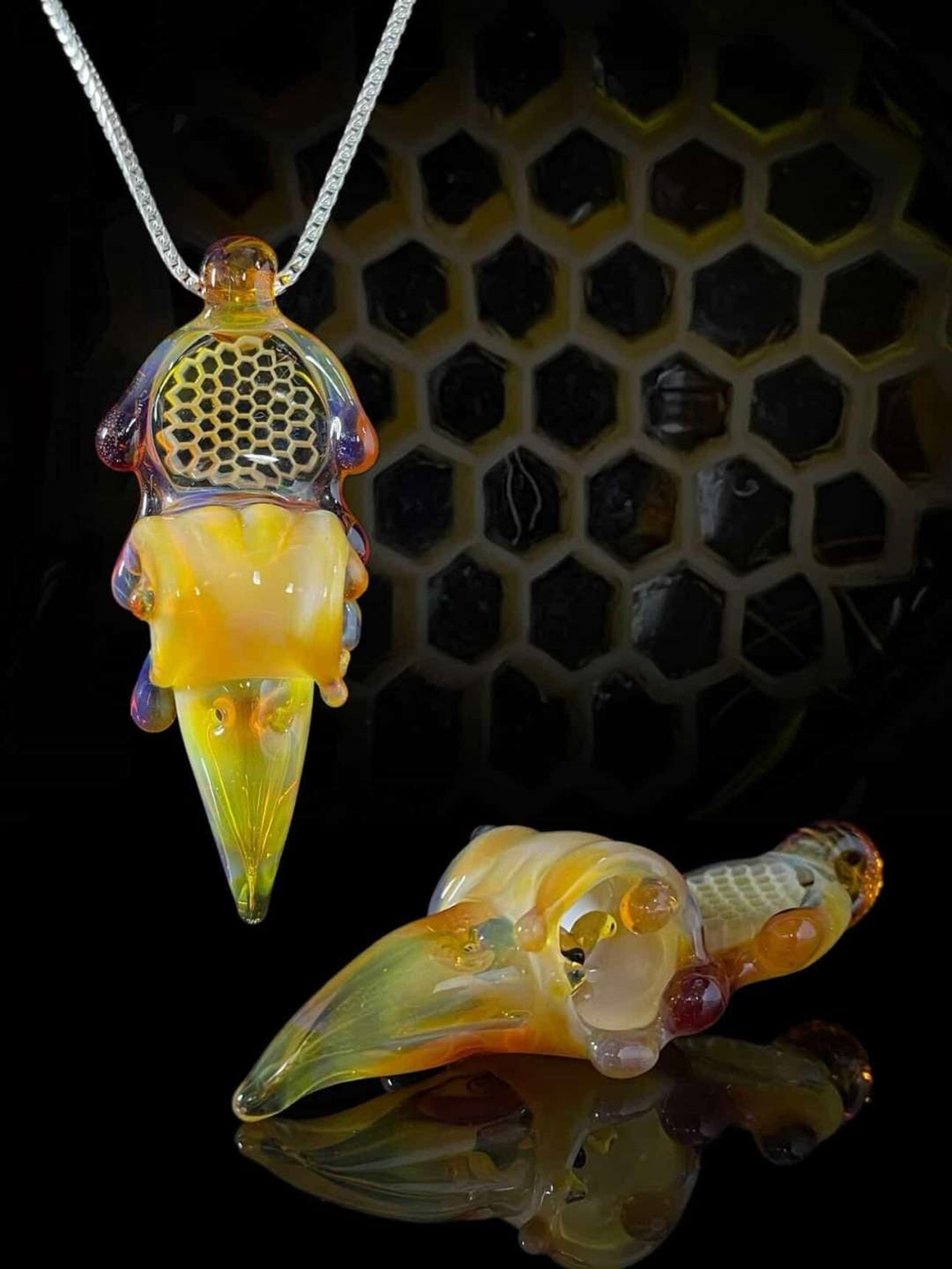 Preview pic of Joe P x Calmbo Birds n the Bees Pendant