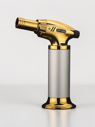 Preview pic of ANTAI AT600 Refillable Butane Torch Lighter – Silver Jet Flame Torch