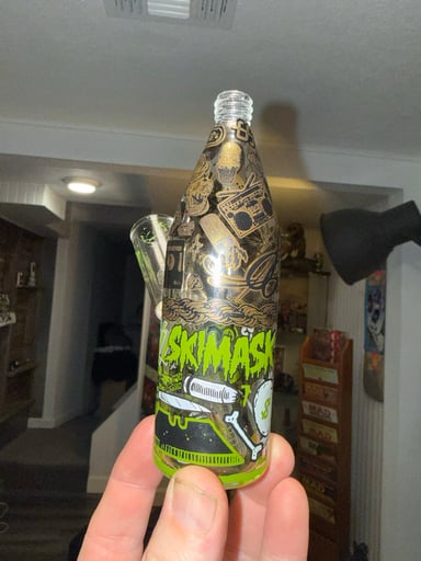 Preview pic of Slumgold x Skimask collab 40oz bottle