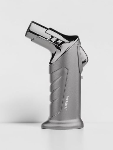 Preview pic of JOBON Silver Jet Torch Lighter Windproof Refillable Butane Flame Lock Torch