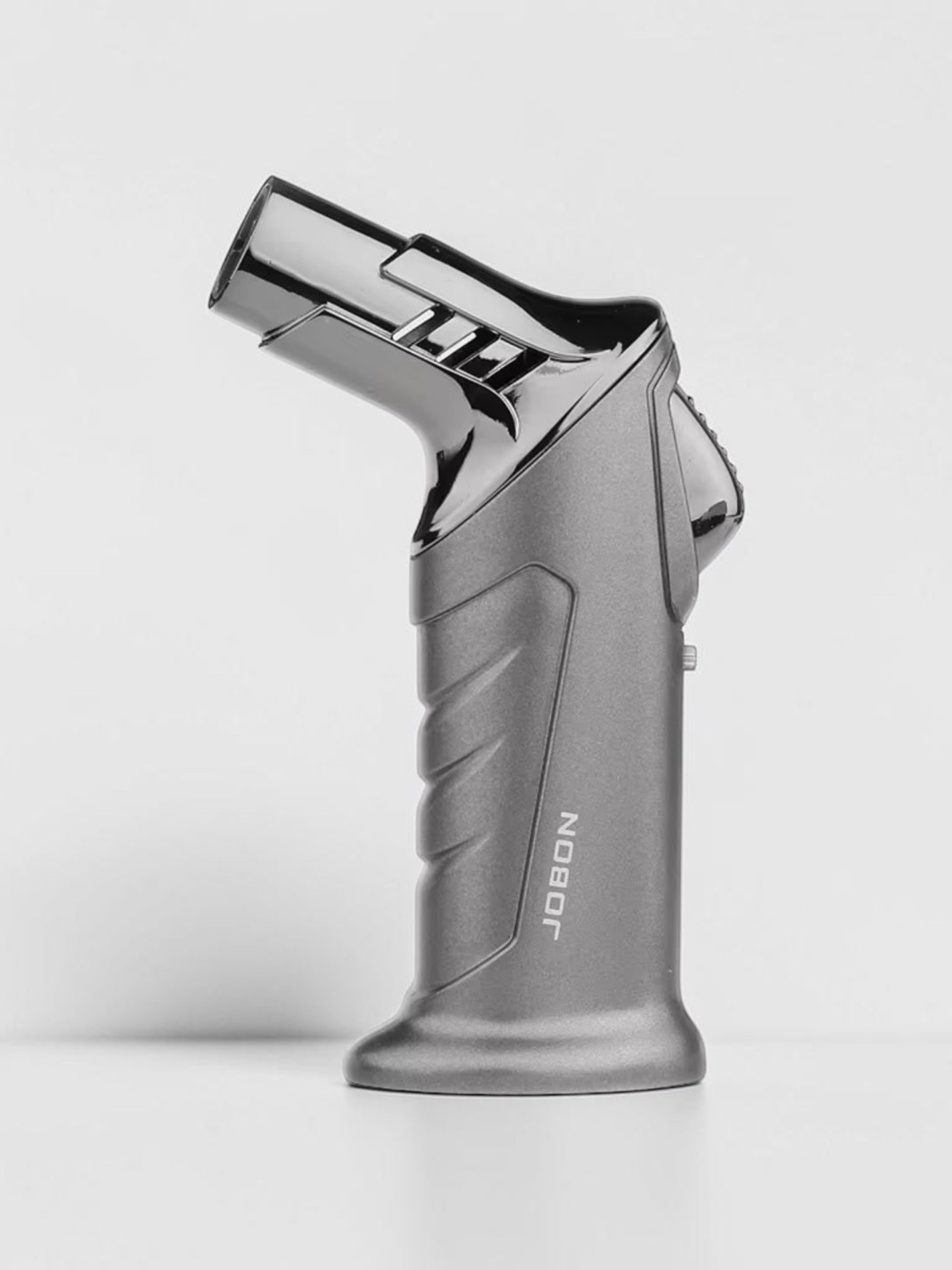 JOBON Silver Jet Torch Lighter Windproof Refillable Butane Flame Lock Torch image 0