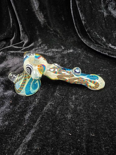 Preview pic of NVS Glass Fully Worked Inside Out Dry Hammer w/ Chong Millies