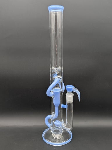 Preview pic of 2K GLASS 18" THREELINE RECYCLER BONG