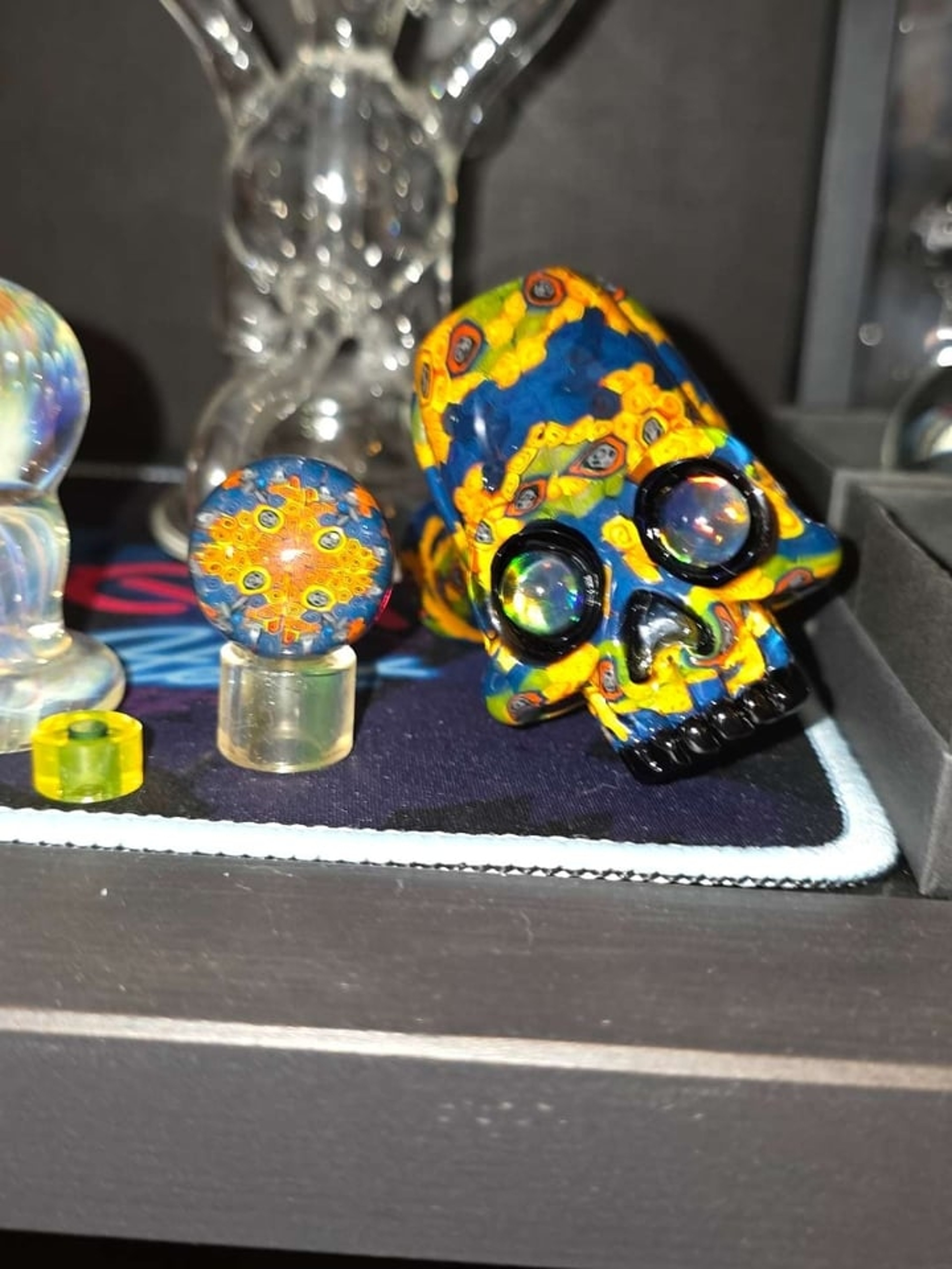 Preview pic of AKM x MAP skull lock and matching map marble