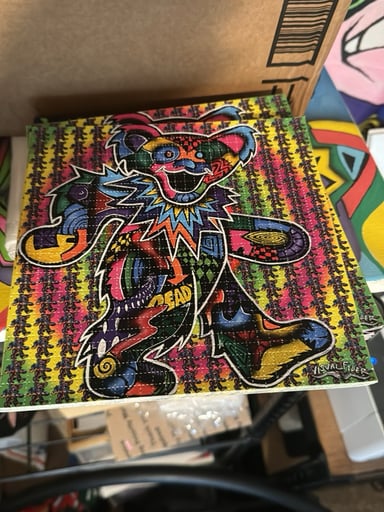 Preview pic of Grateful dead  bear blotter art