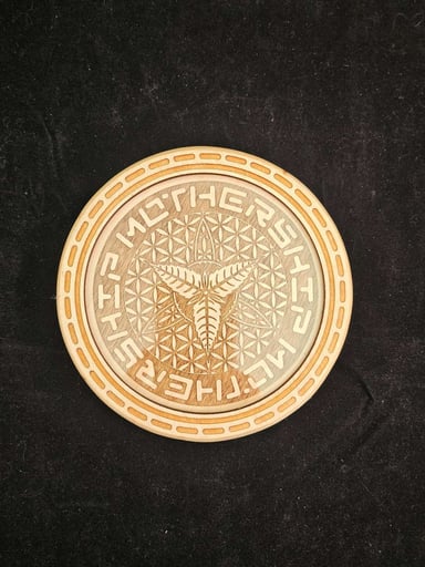 Preview pic of Limited series Mothership Glass wooden launch pad.