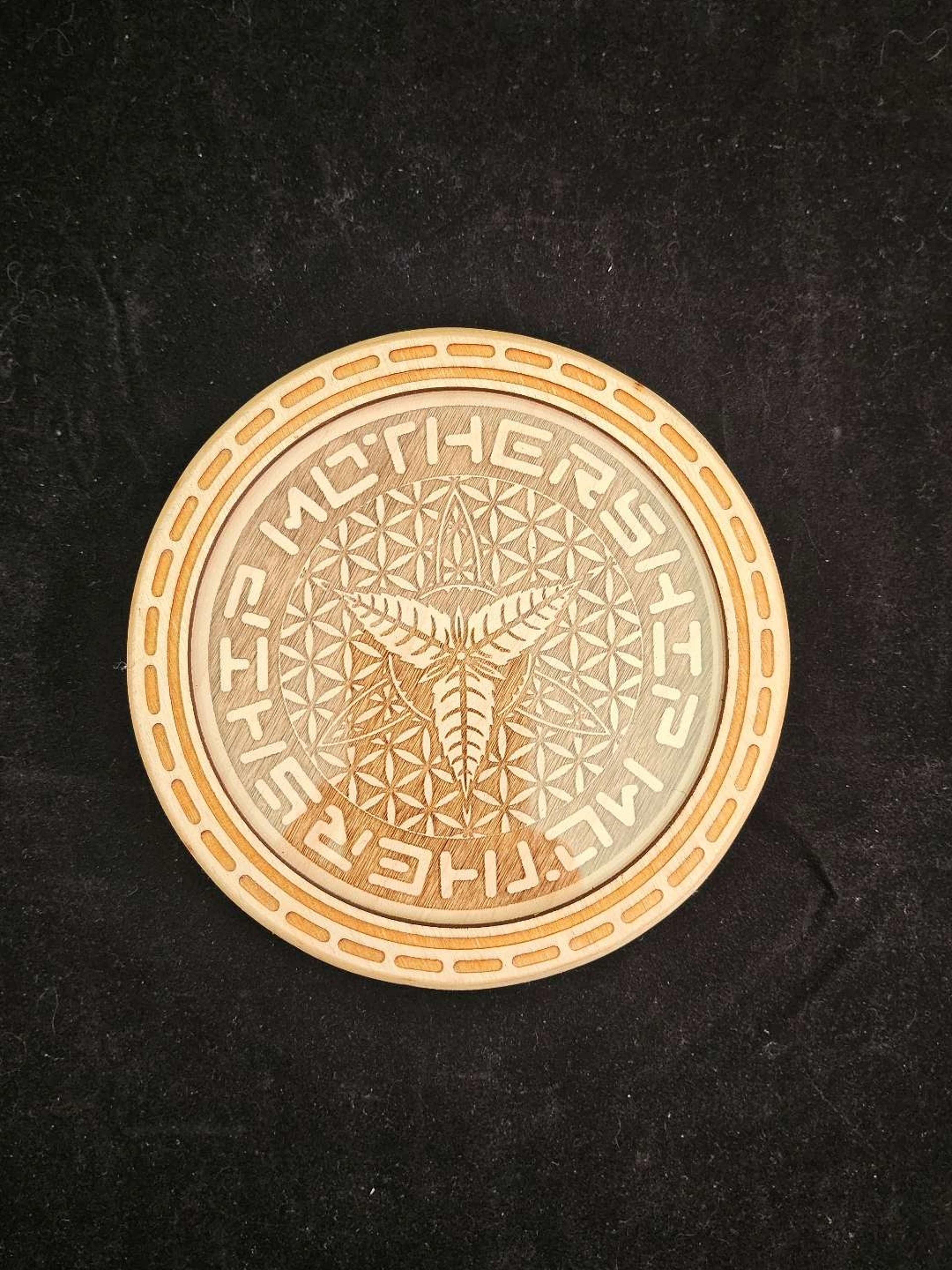 Preview pic of Limited series Mothership Glass wooden launch pad.