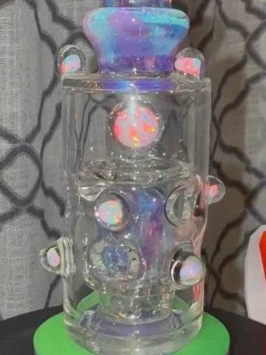 Preview pic of Randohm Puffco Top! Crushed Opal! 10 Opals! 10mm Opal Sphere!