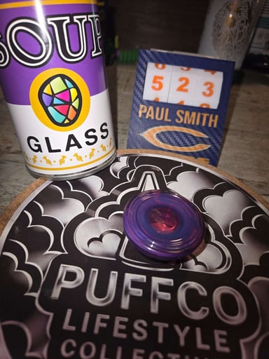 Preview pic of Soup glass jar PURPLE!!!