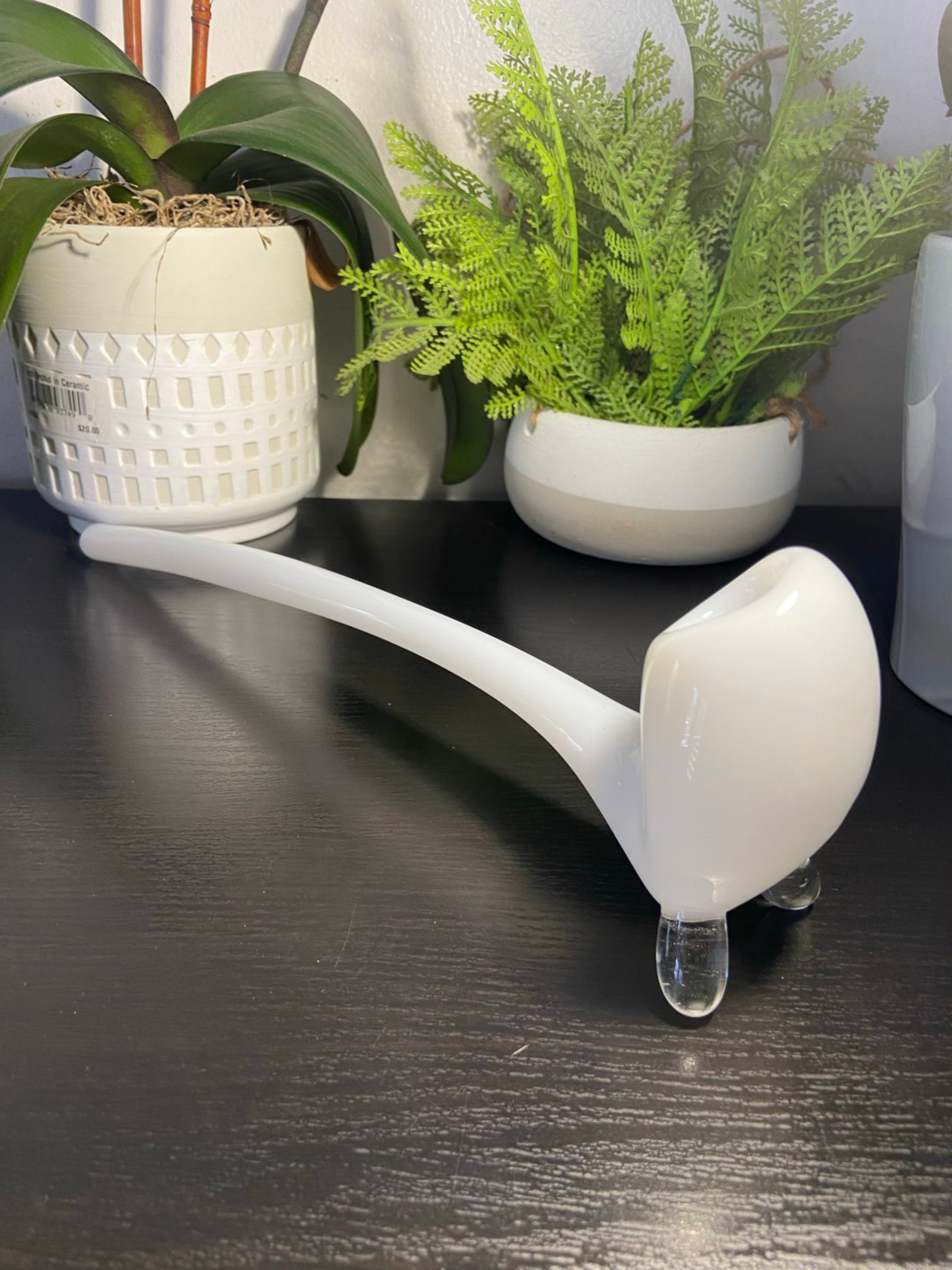 White Gandalf Glass Pipe image 0