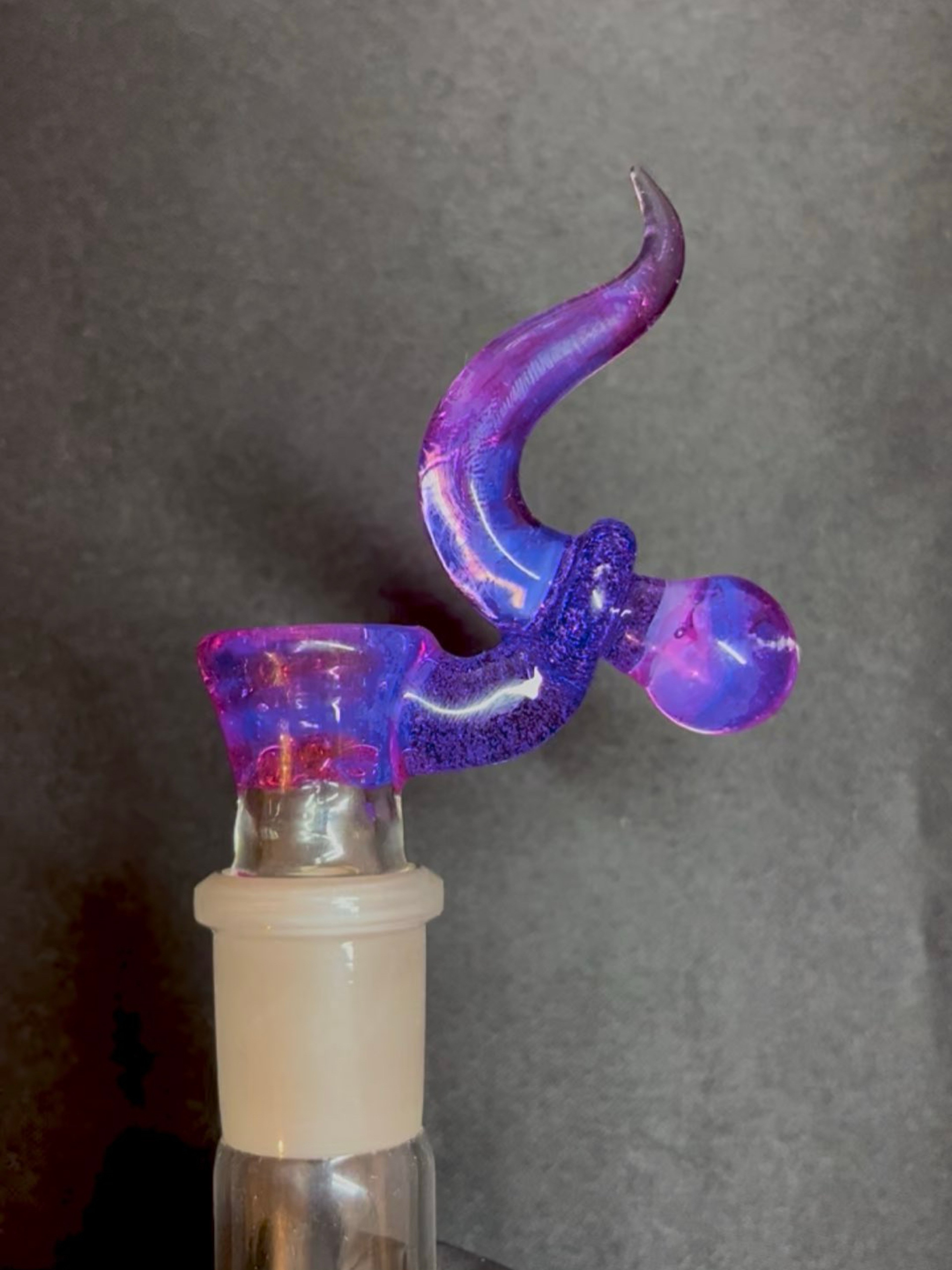 Preview pic of Lunar Pink/Gold Ruby/Purple Lollipop 18mm slide