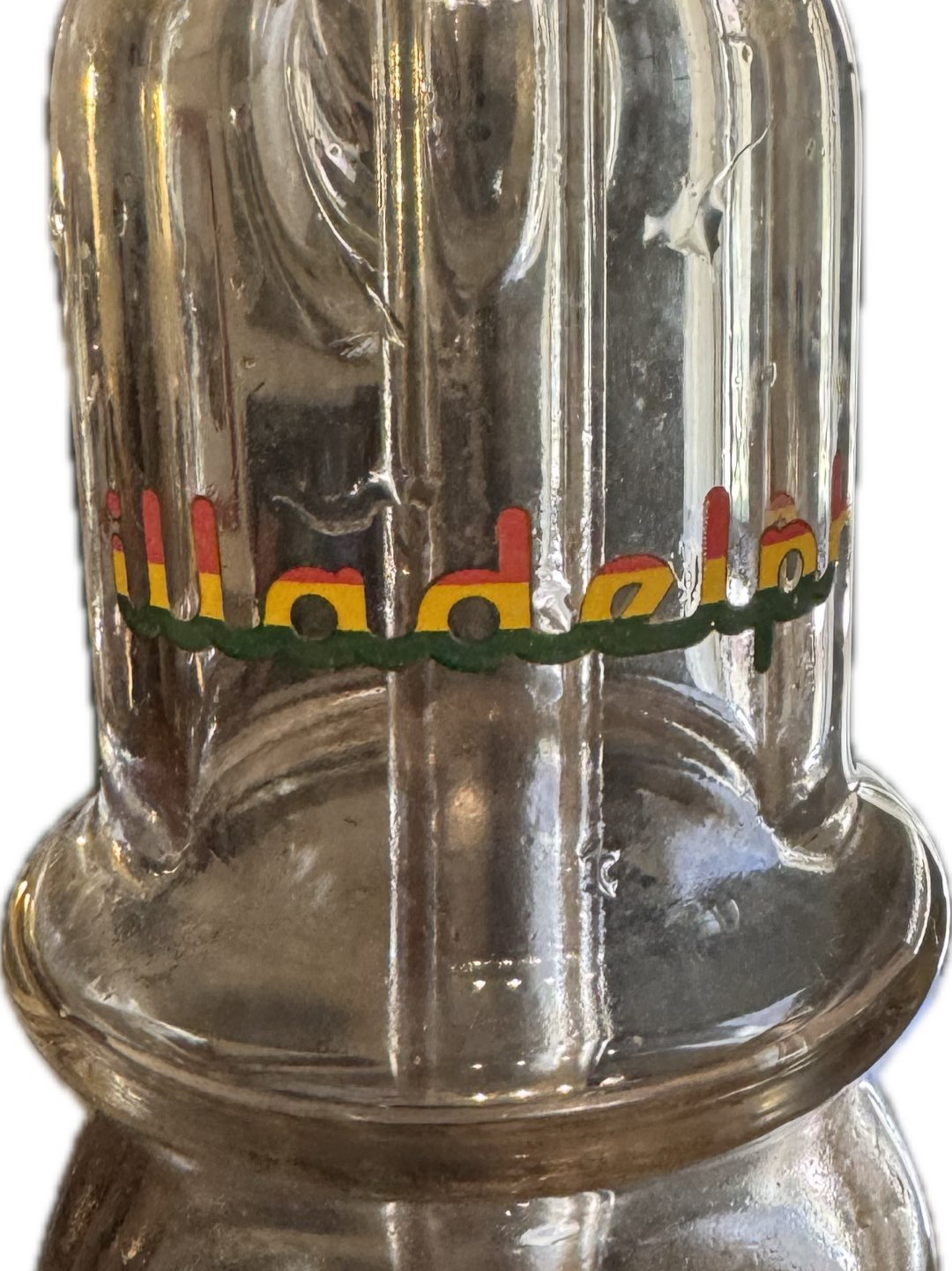 Preview pic of 2004 Illadelph King Bubbler OG Hot Hit Series (Rasta Logo Lined in Gold)