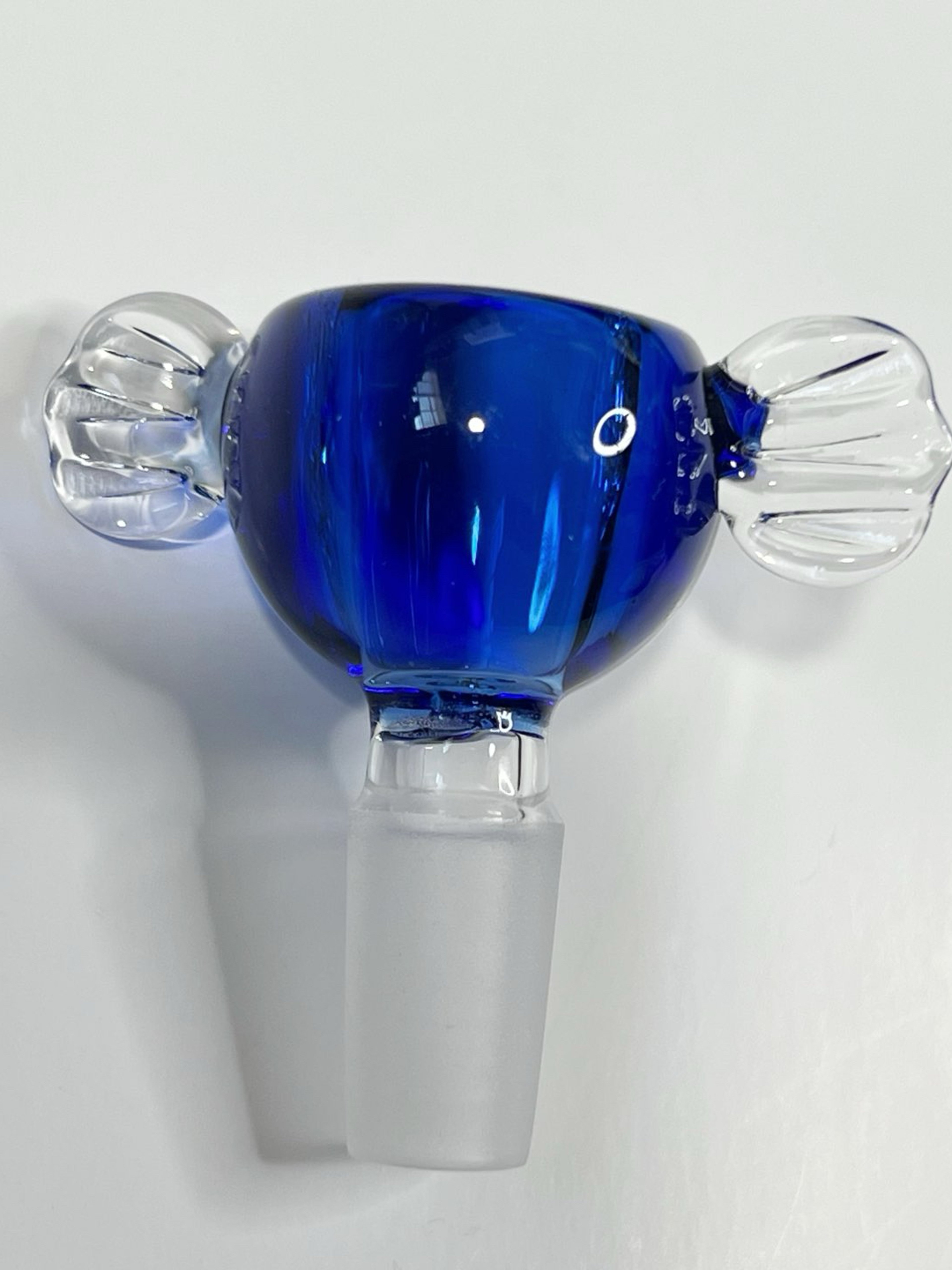 Preview pic of 14mm Blue Fish Glass Bowl Slide Bong Water Pipe