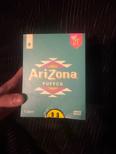 Preview pic of Puffcon 2025 teal Arizona tea cupsy