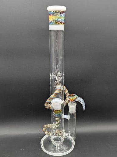 Preview pic of 2K GLASS 18" THREELINE RECYCLER BONG