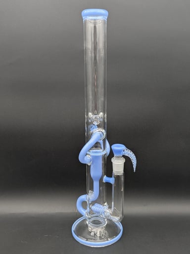 Preview pic of 2K GLASS 18" THREELINE RECYCLER BONG