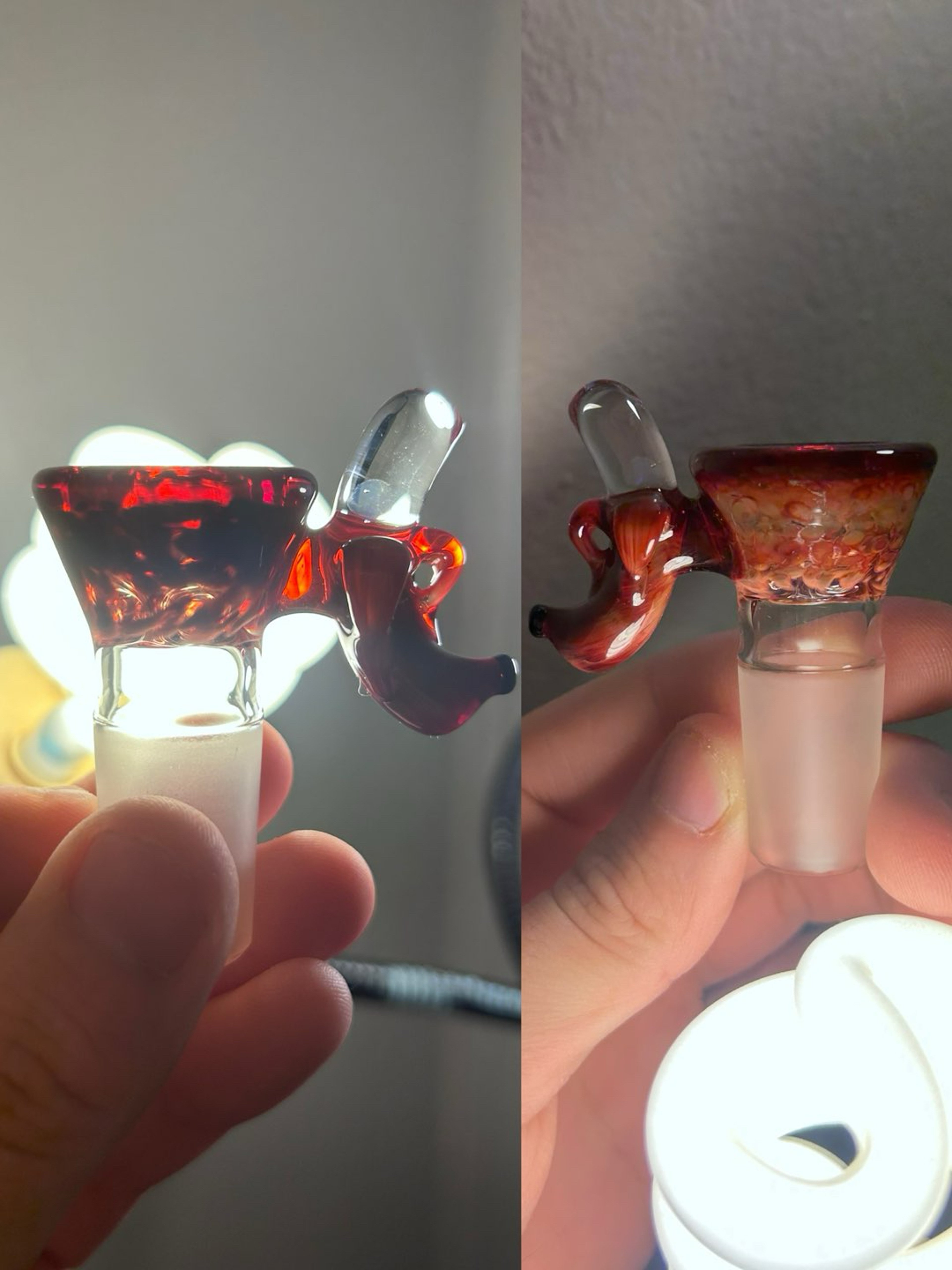 Preview pic of 18/4 Banana Opal Dippy Glass Slide