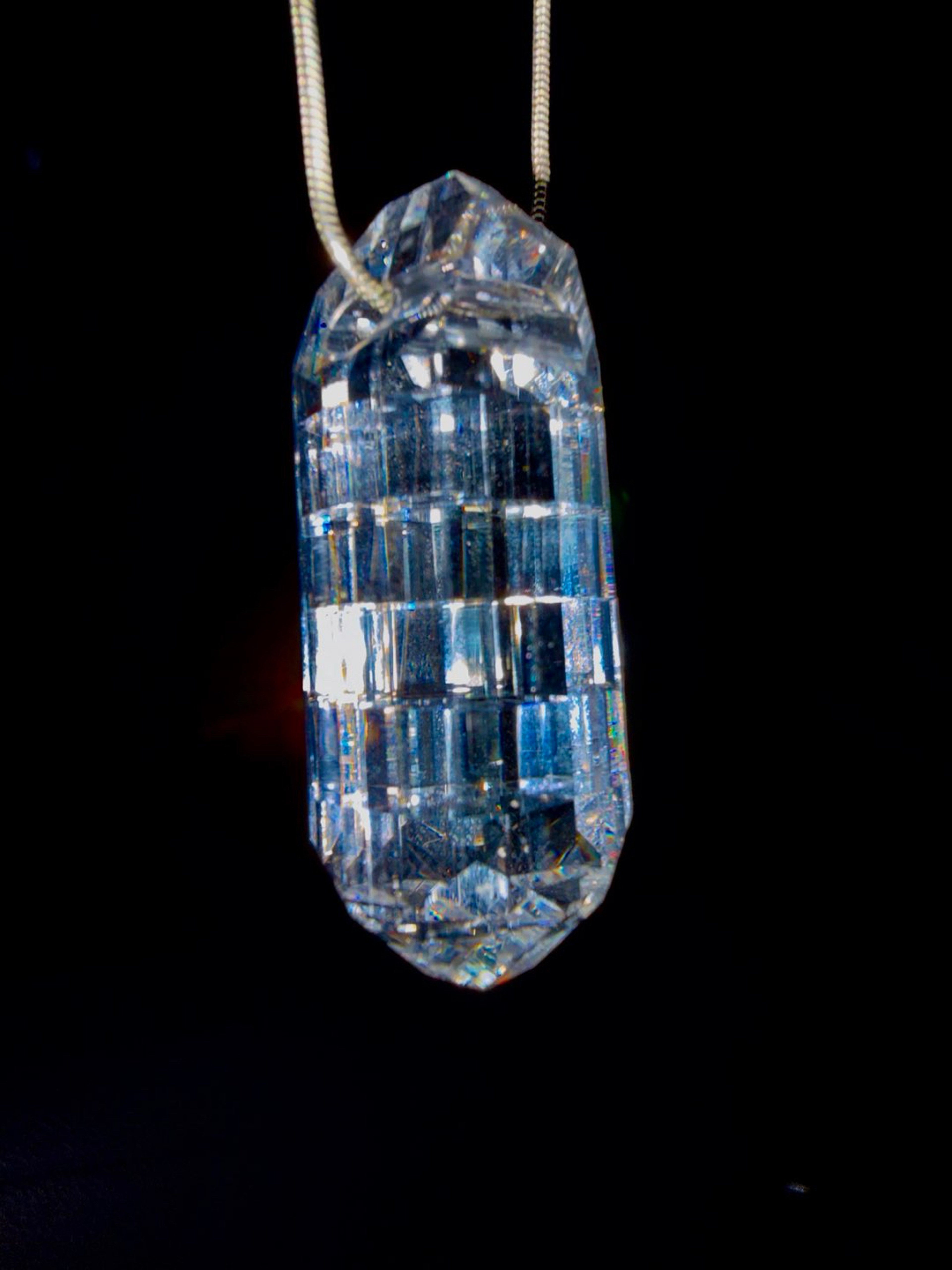 Ghost Checkerboard Gem Pendant by Mr. Facet image 0
