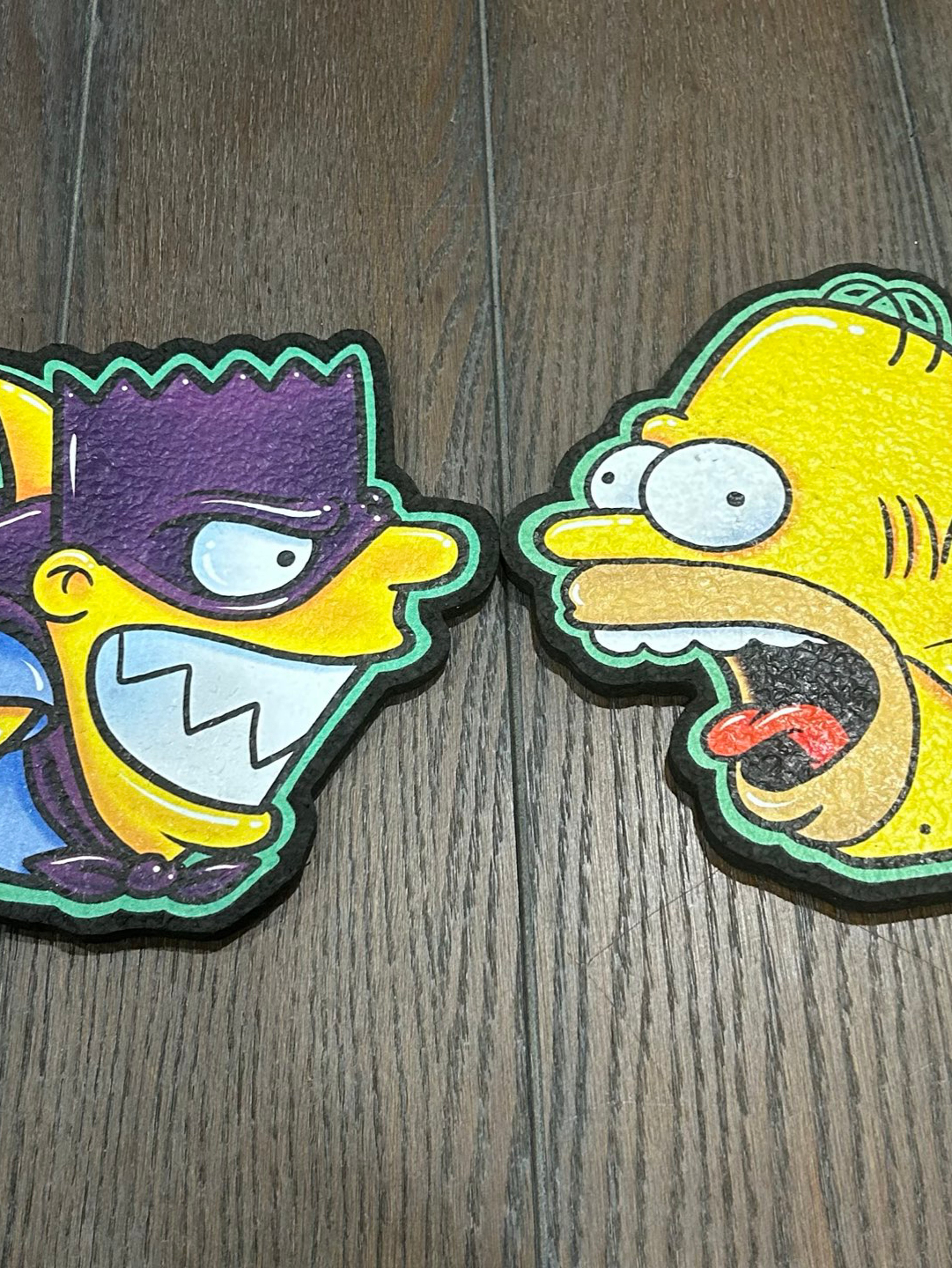 Preview pic of Bart and Homer Simpson Moodmat set by Niko Cray