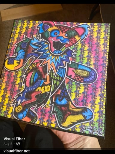 Preview pic of Grateful dead bear blotter mat