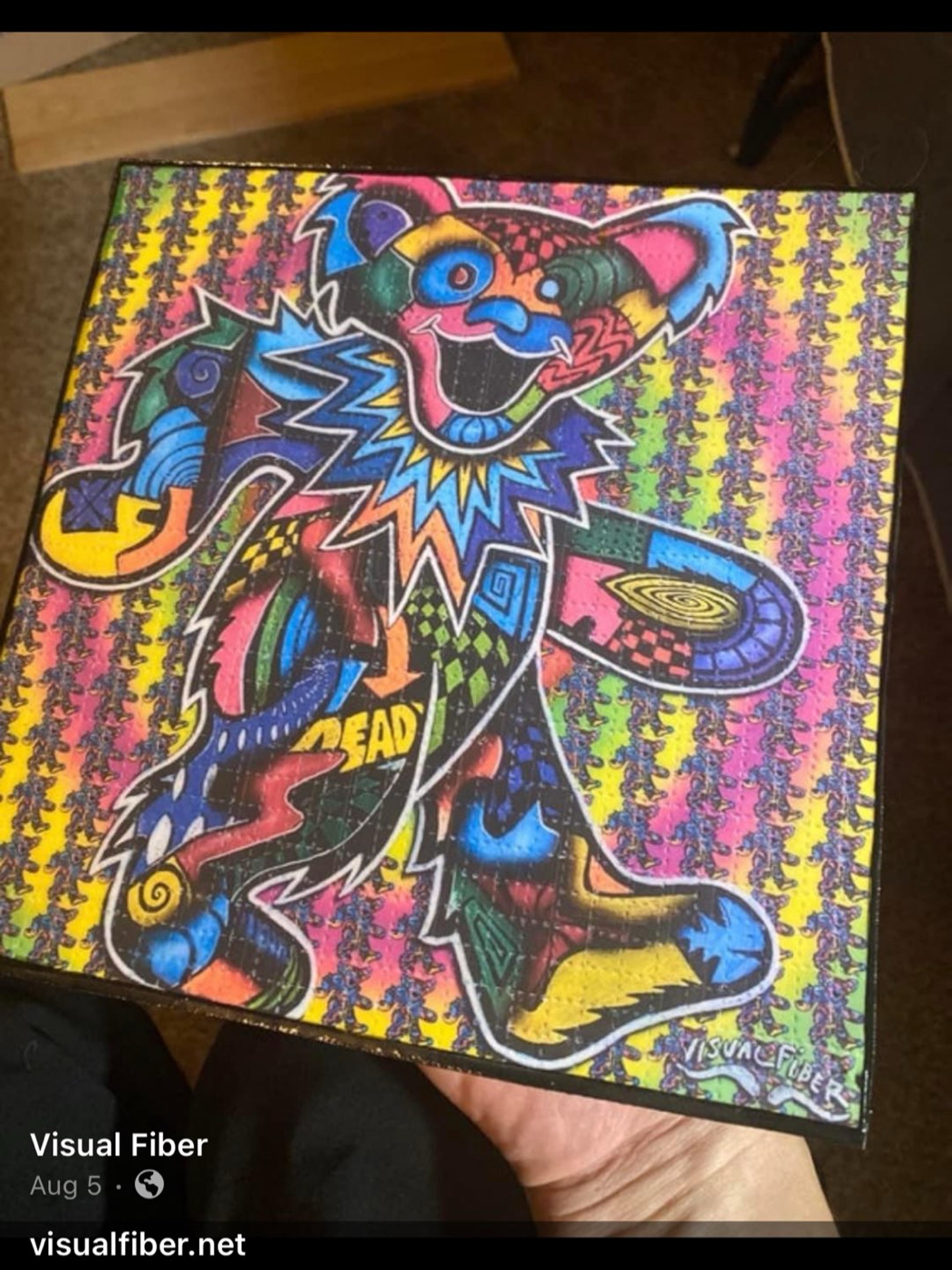 Grateful dead bear blotter mat image 0
