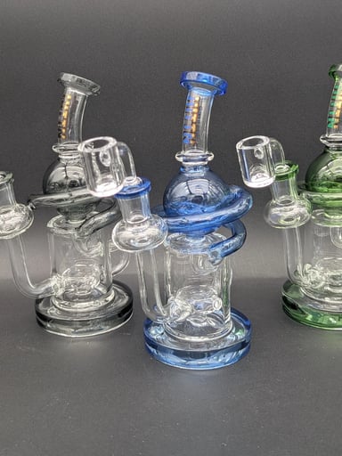 Preview pic of HITTN GLASS 7" ORBIT RECYCLER DAB RIG