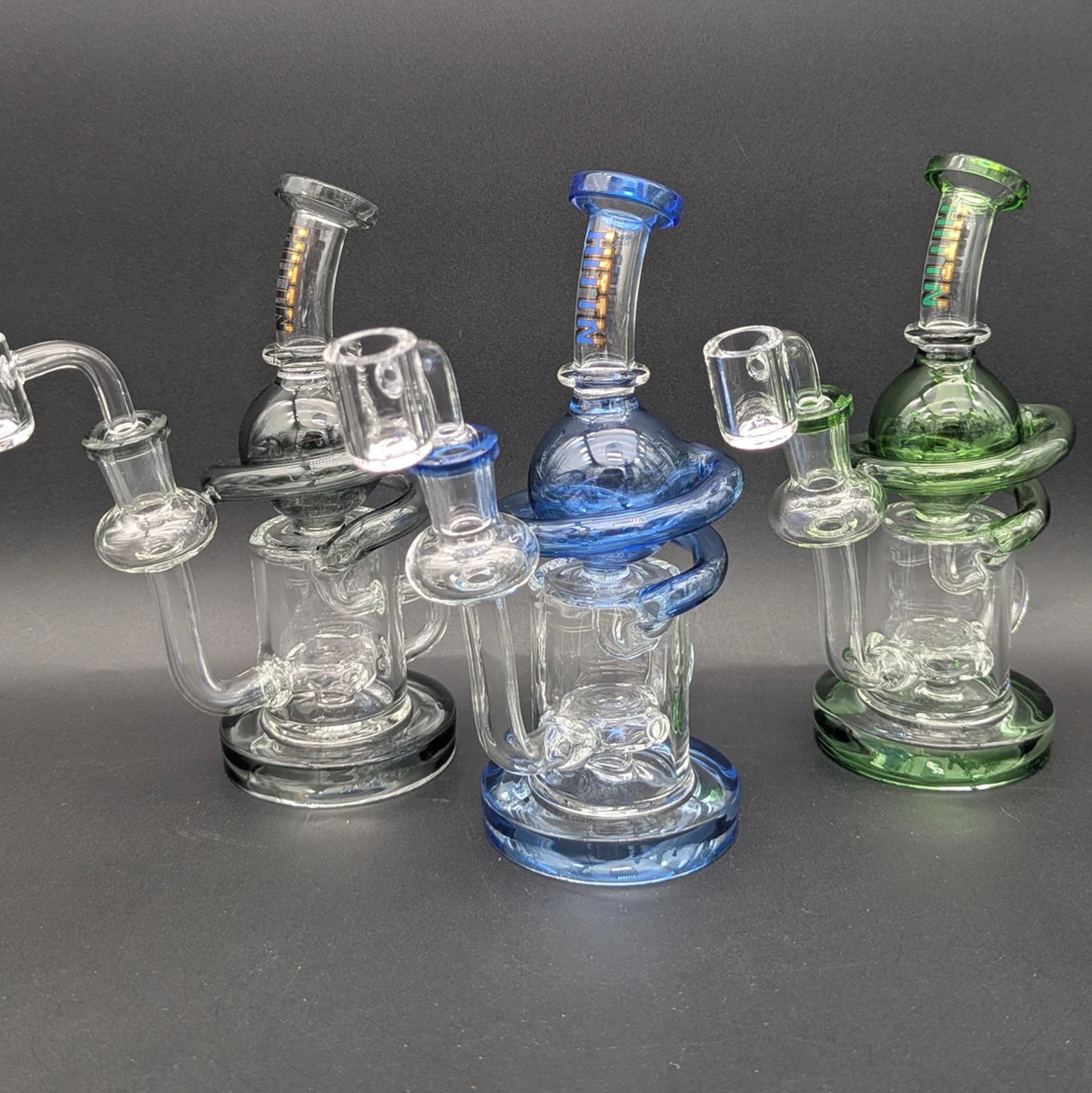 Preview pic of HITTN GLASS 7" ORBIT RECYCLER DAB RIG