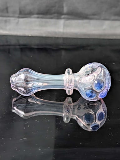Preview pic of 3.5-Inch MJK Pink and Silver Fumed Piece