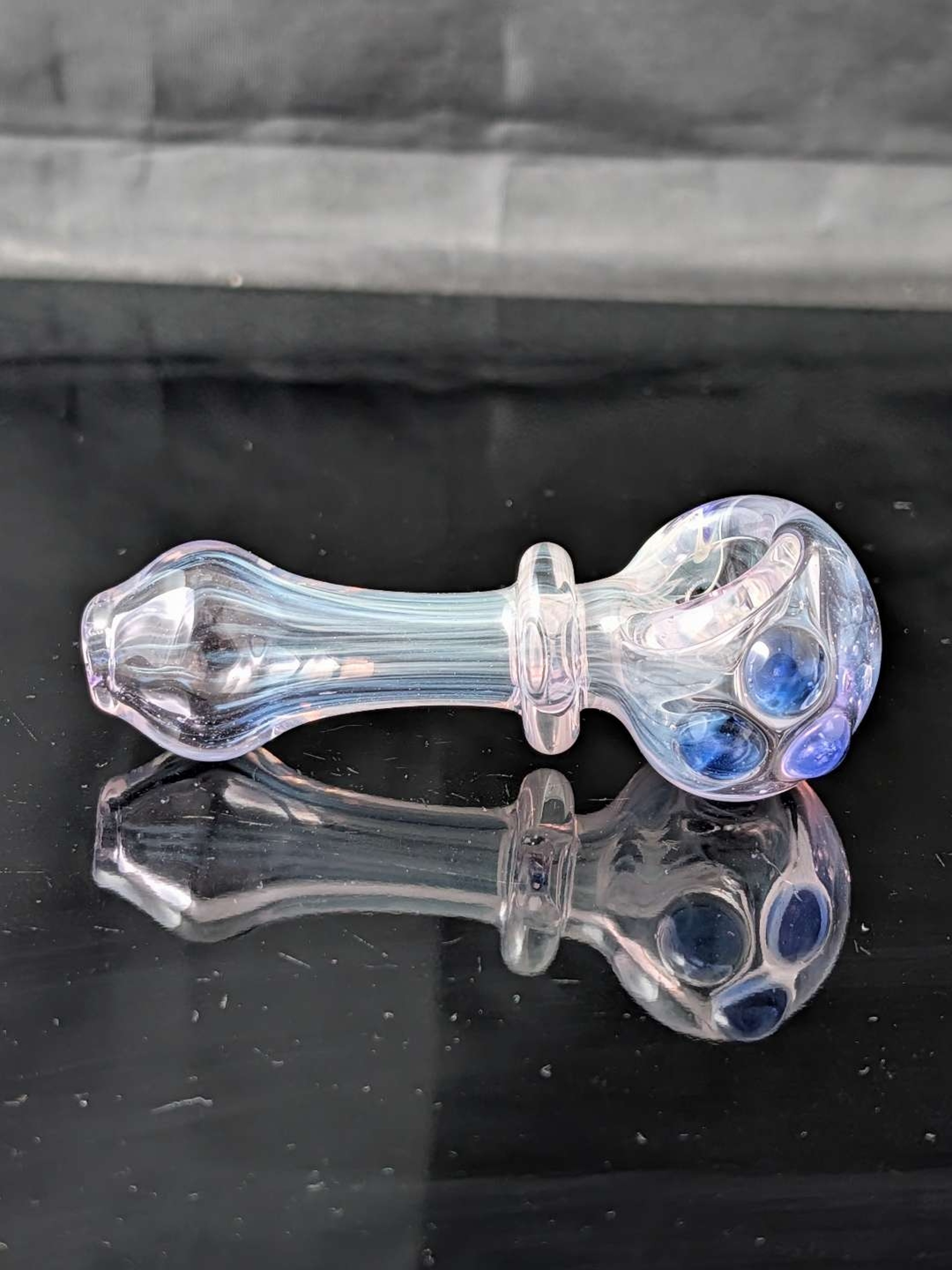 Preview pic of 3.5-Inch MJK Pink and Silver Fumed Piece