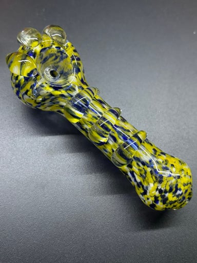 Preview pic of Yellow, blue, and black confetti spoon