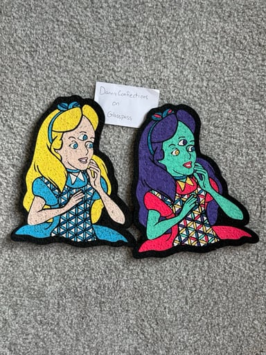 Preview pic of OG Alice and Alien Alice moodmats