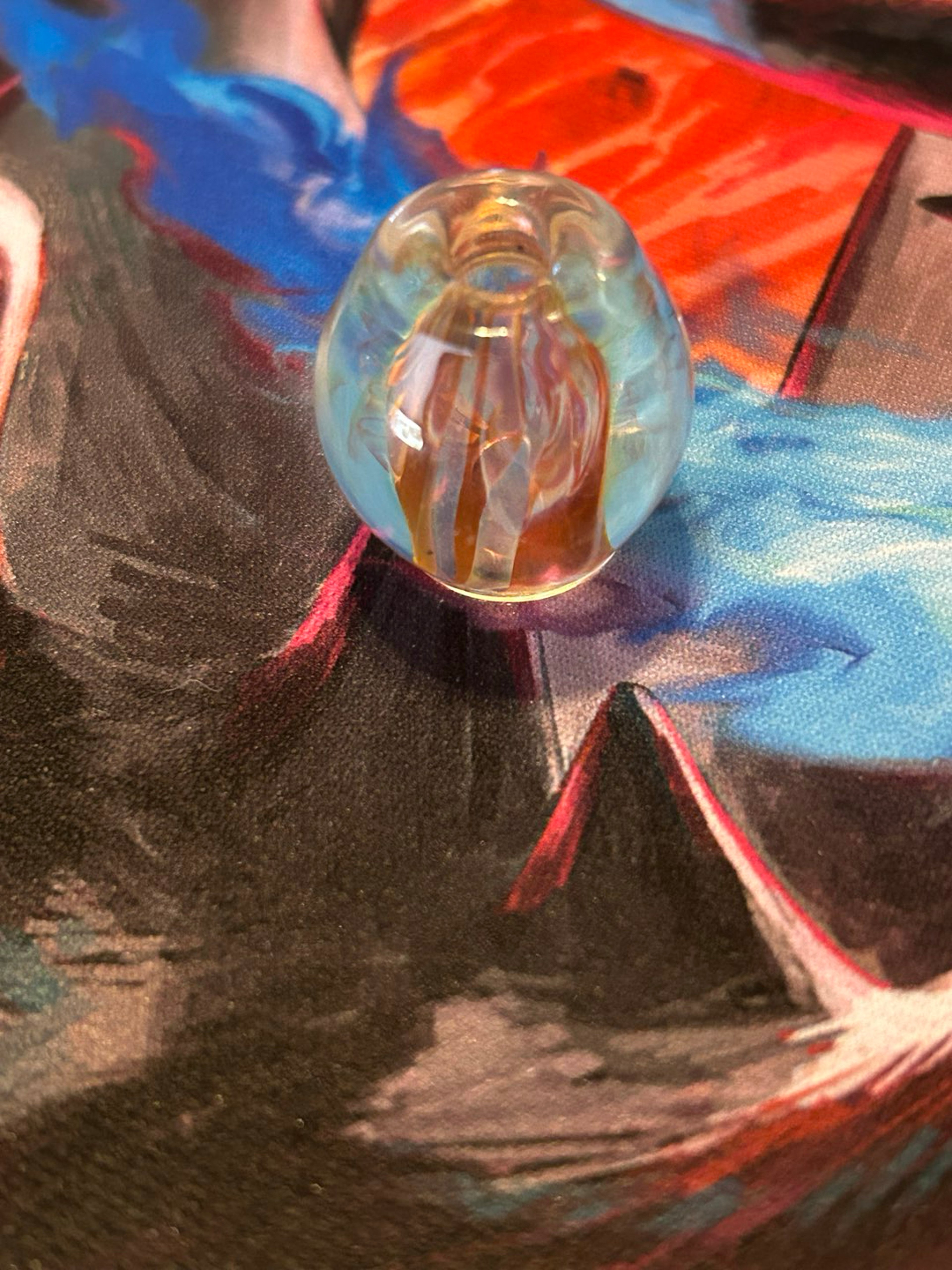 Preview pic of Royal glass fumed bead