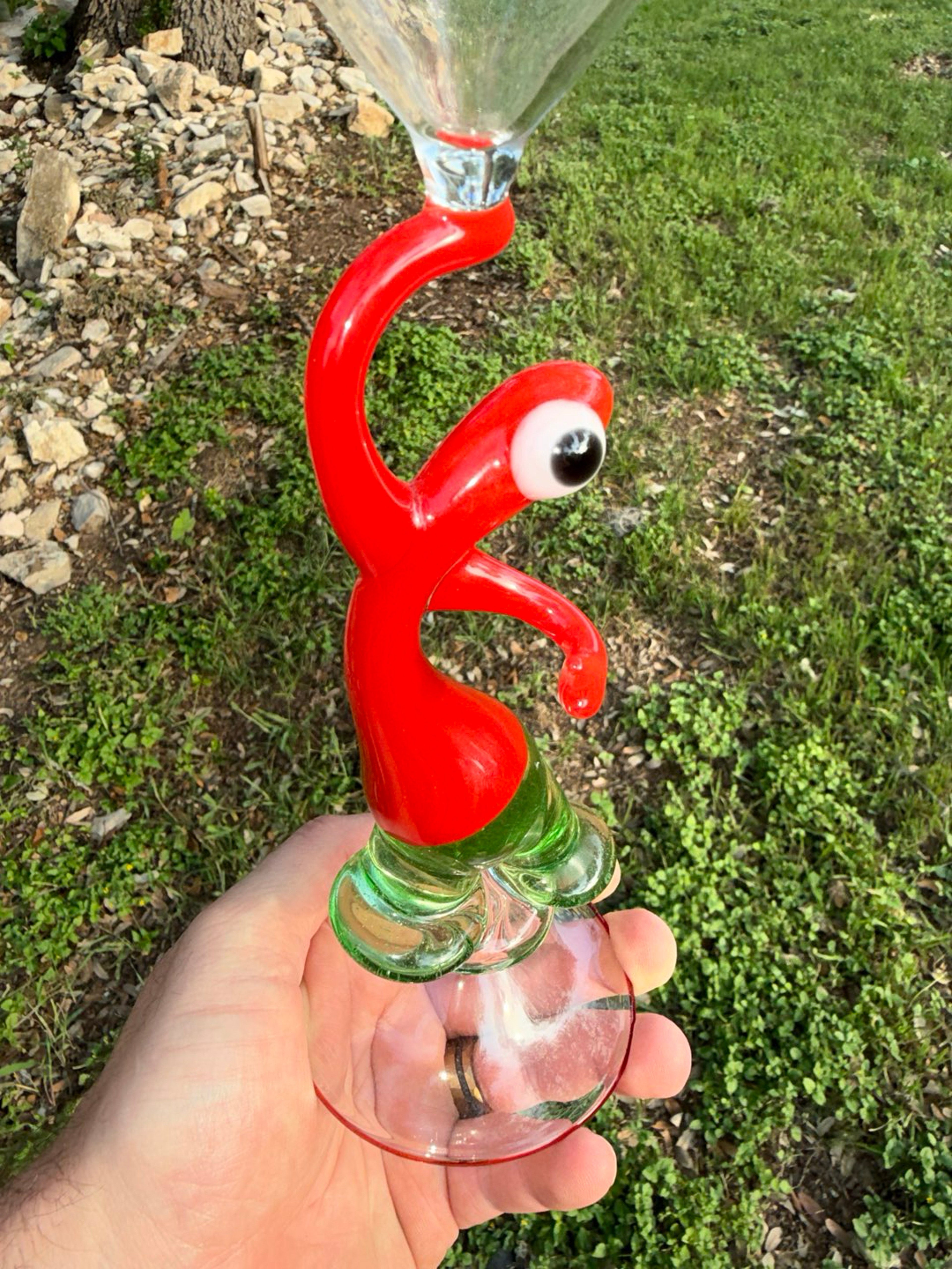 Preview pic of Down Neck martini glass 10” tall