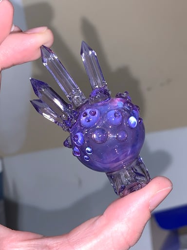 Preview pic of BASED GLASS SPINNER CRYSTAL BUBBLE CAP