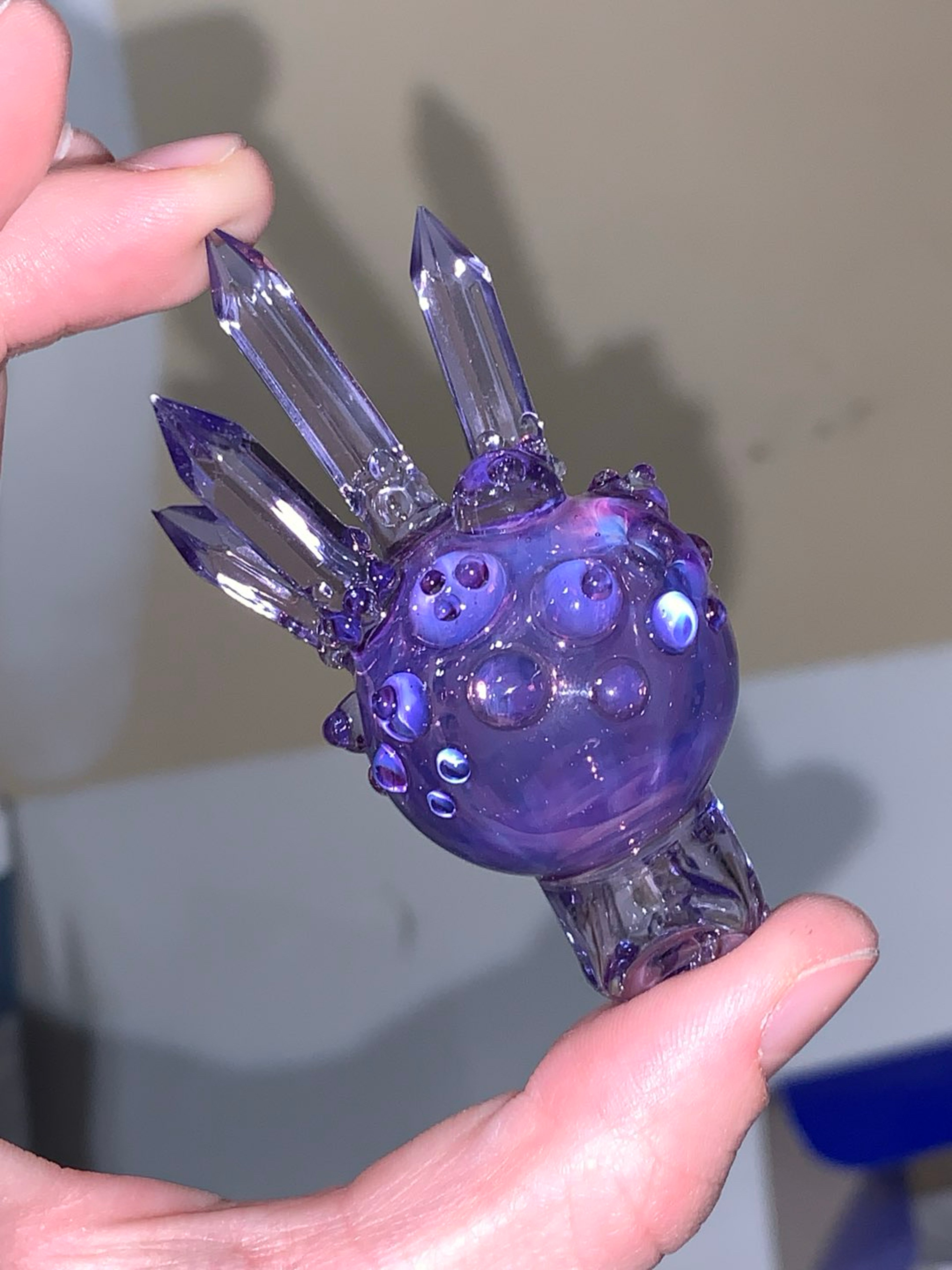 BASED GLASS SPINNER CRYSTAL BUBBLE CAP image 0